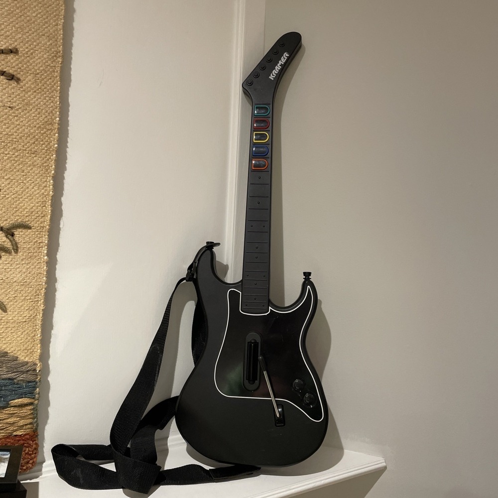 Guitar Hero Kramer Striker Red Octane Wireless Guitar PS NO DONGLE NOT TESTED
